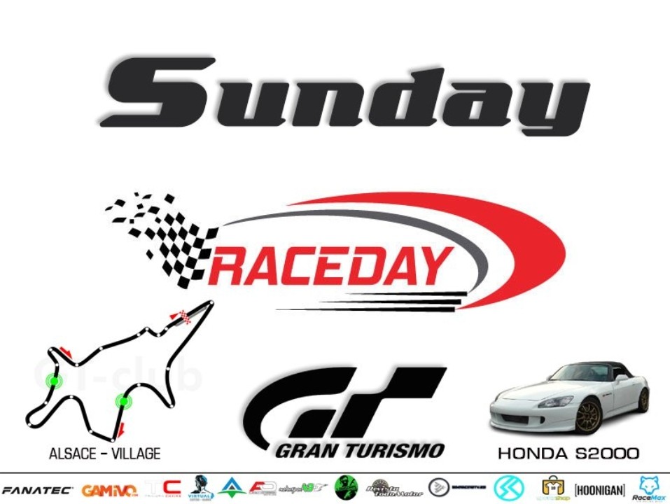 #GTSport #PS4 #PS5 
#Domingos #diversion #GranTurismoSport

Domingo de Carreras
    #Rookies

Próxima Carrera
Domingo a las 17.00 UTC+1

1 Coche : Honda S2000
1 Circuito : Alsace - Village

Únete 🔻
discord.gg/vNzGtrP 

Web:
wcommunitydrivers.com/Campeonatos/

Diseño Rookies
<a href="/maesmu34/">Manu1409</a>