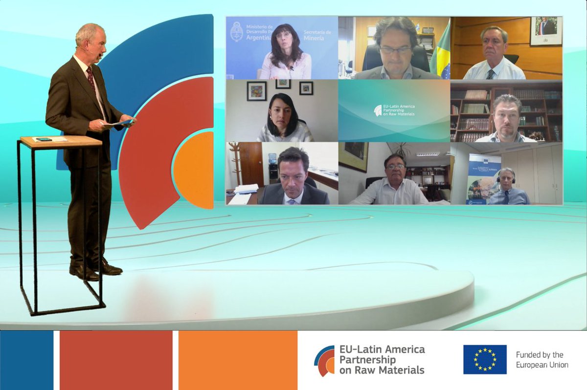 EU-Latin America Partnership on Raw Materials Conference wrapped up yesterday. #LatAm countries expressed their interest in co-op with EU🇪🇺 on innovative technologies for extraction and processing of #RawMaterials, circularity, and exchange of environmental best practice.
