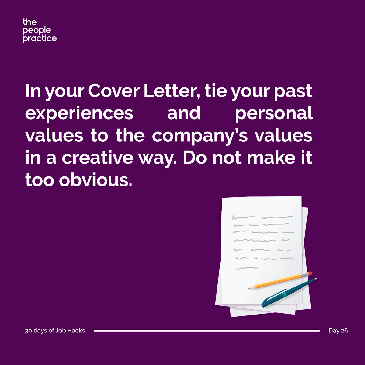 ThePeoplePract's tweet photo. What interviewers look for in interviews beyond competence is a ‘match’. Aligning your values with theirs helps them spot the fit easier.

#Jobs
#HowToGetAJob
#30DaysOfJobHacks
#Jobsearch
#Day26 https://t.co/anTeznYYcm