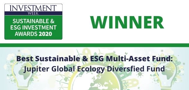The Sustainable &amp; ESG Investment Awards winner of Best Sustainable &amp; ESG Multi-Asset Fund is: Jupiter Global Ecology Diversified Fund <a href="/JupiterAM_UK/">JupiterAM</a>  #SustainableInvestmentAwards