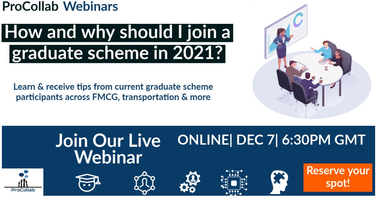 ProCollab_'s tweet image. We are excited to announce our FREE upcoming panel event targeted at recent and upcoming graduates with speakers from M&amp;amp;S, Outreach London and more To access you ticket you will need to create a free account at: lnkd.in/dJaRGPv 
#network #career #graduate #tech #mentor