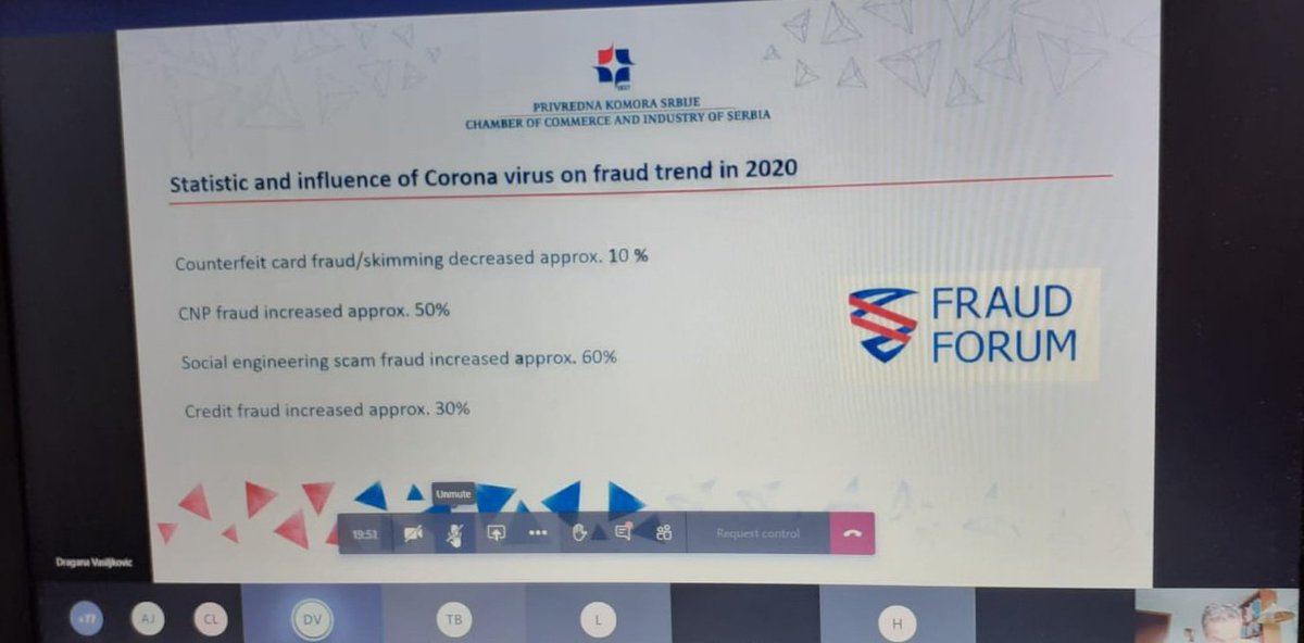 RealKeti's tweet image. EFSG webiner - FRAUD Forum @Privrednakomora presentation by Snezana Jakovljevic @post_sted and Dragana Vasiljkovic #chipcard