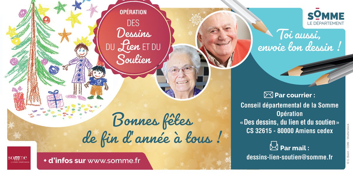 Somme_fr's tweet photo. Et si vos enfants prenaient leurs crayons pour mettre un peu de couleur dans le quotidien des aînés ? Le Dpt lance une initiative solidaire pour les soutenir en leur adressant des dessins. Le thème «Des dessins, du lien et du soutien»? La joie des fêtes de fin d’année + d'infos👇 https://t.co/hyVUjhrIeW