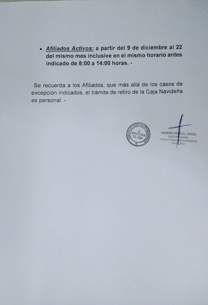 Entrega de Cajas Navideñas🎄
Comenzamos a despedir el año entregando las tradicionales cajas navideñas para nuestros afiliados a quienes queremos continuar agasajando a pesar de este difícil año que hemos transitado.

#siempreJuntoalaFamiliaMunicipal 
<a href="/Aguero_M_A/">Miguel A Agüero</a>