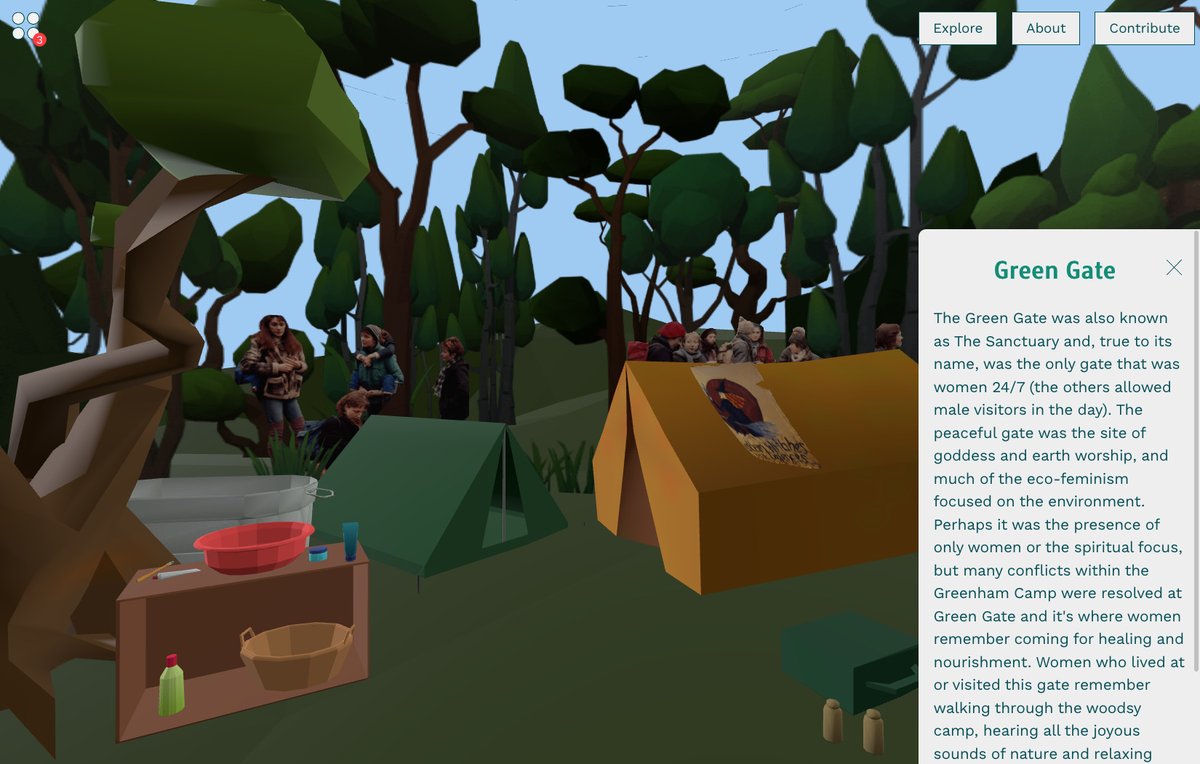 AnimorphCoop's tweet image. greenhamwomen.digital is now live! This interactive gallery we built hosts an historic treasurehunt of significant items from Greenham Common Women's Peace Camp. Explore the camps at each gate and see what you find... #GreenhamWomen40