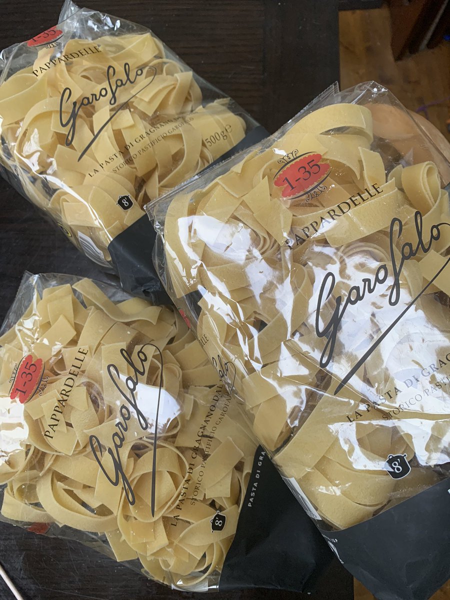 ruthlady's tweet photo. These just arrived and I blame you @_raviolily and @dukester24 #pappardelle #tryingit https://t.co/s2tKUsh4sl