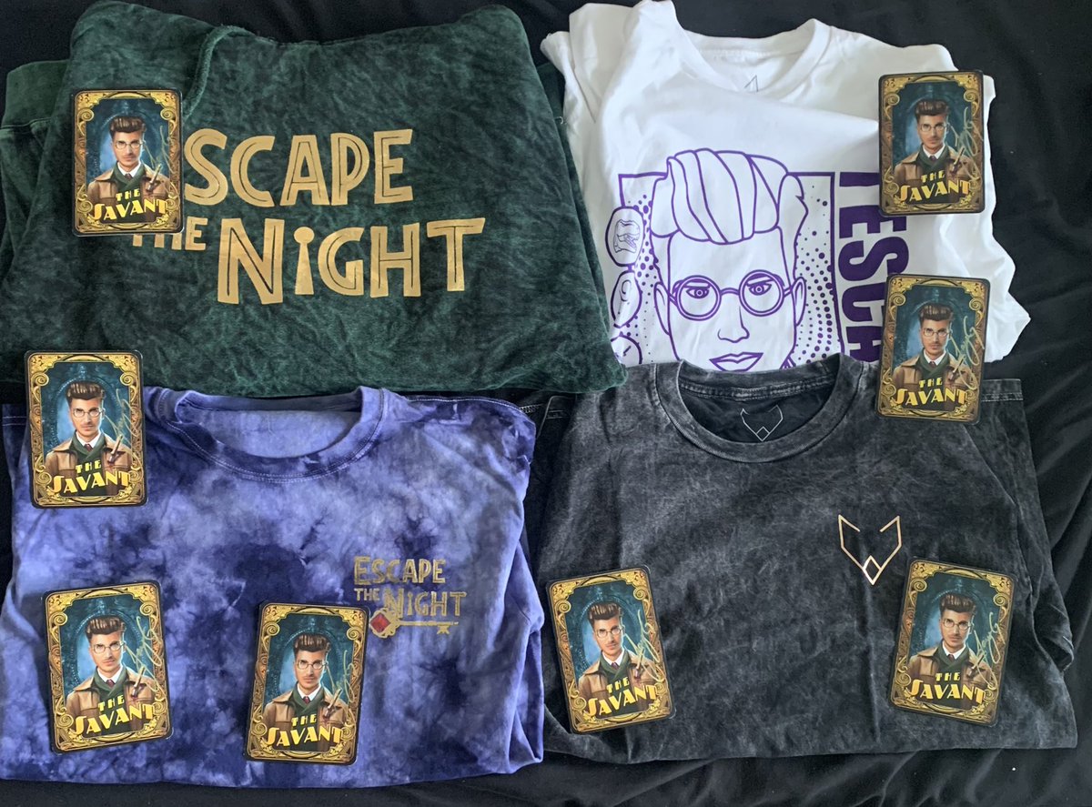 Lanadoestuff's tweet photo. My @EscapeTheNight Mystery Merch Box has arrived! Thank you so much @JoeyGraceffa this is so amazing I can’t thank you enough ❤️ https://t.co/7pBhkspuji