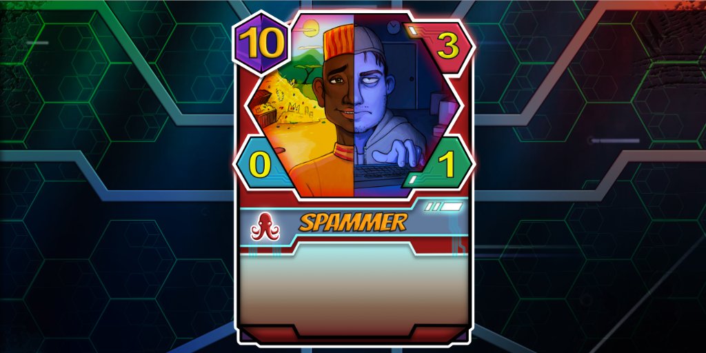 cyberdecktcg's tweet photo. Enjoy this gallery of #Cyberdeck operator cards and try them on the board to take control of the #blockchain network! 

#cyberpunk is not a prophecy, it's a warning!

Request your early access and join us at https://t.co/lmtpaiqA22 

#IndieGameDev #madewithunity https://t.co/OgY0WxCgdH