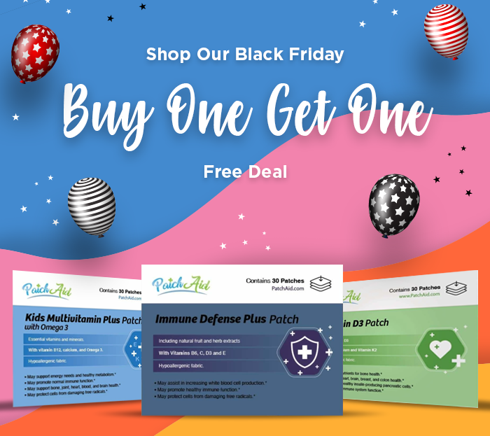 TGIFCBD's tweet image. PatchAid Black Friday Sale #PatchAid #Ad Use Code: BFBOGO  to take advantage of the buy one get one free!!! Transdermal Vitamin Patches bit.ly/3hwngCk