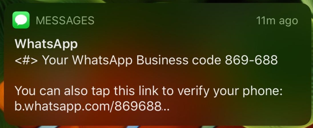 mikko's tweet image. We're seeing a Whatsapp attack underway. If you get an unexpected text message from Whatsapp, do not share the code you got with anyone. Do not click the link.