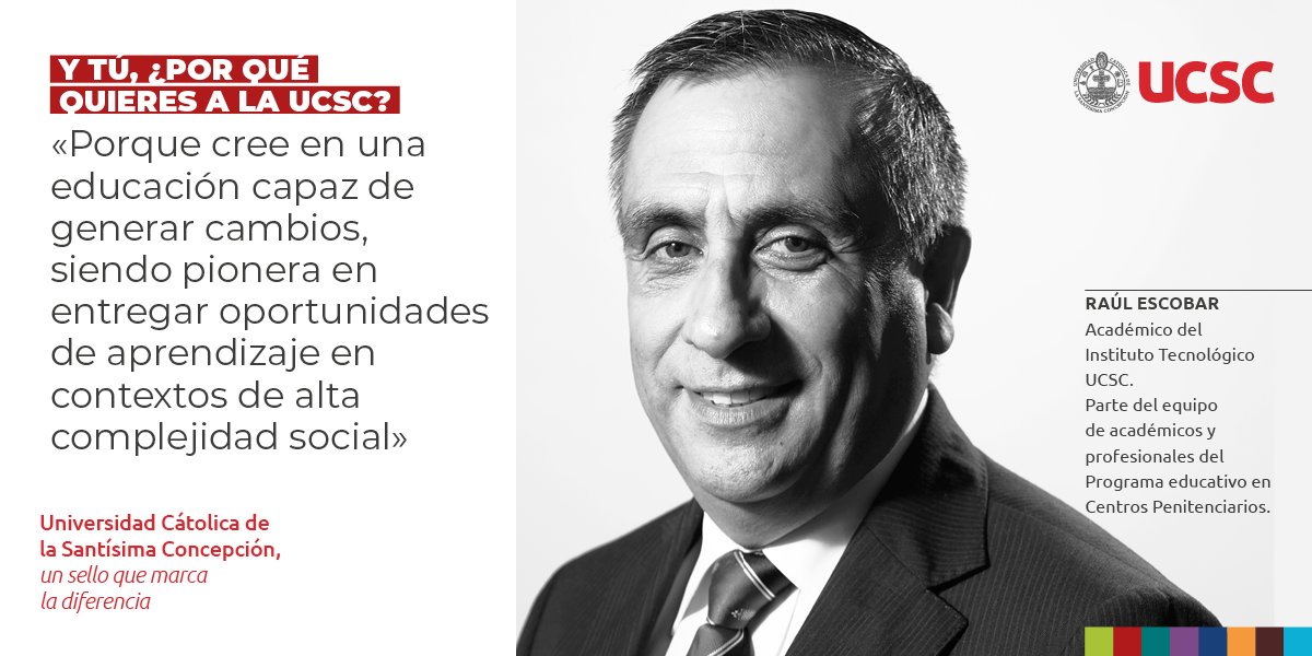 Hace 13 años la UCSC fue la primera Universidad en llevar educación superior a contextos penitenciarios, creyendo firmemente en una educación capaz de cambiar trayectorias de vida💪Raúl es uno de los docentes que hacen posible esta iniciativa 
👉bit.ly/3m1LtCK #SelloUCSC
