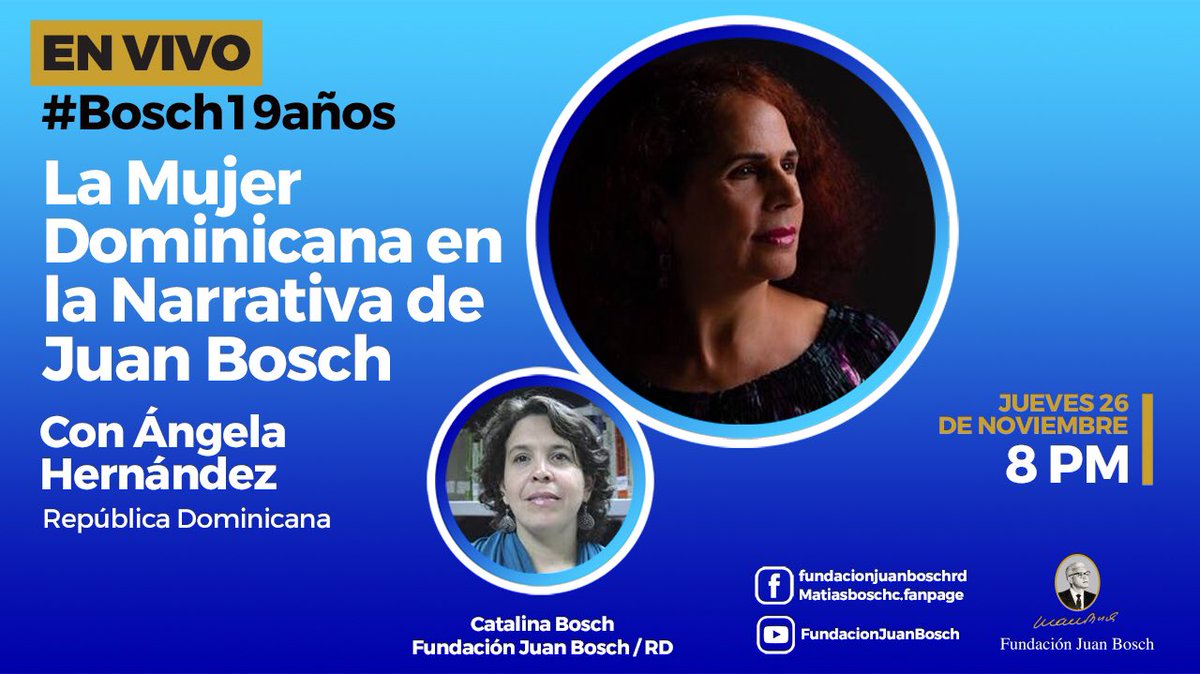 FundacionBosch's tweet photo. Te esperamos esta noche a las ocho de la noche. ¡Sintoniza! https://t.co/TJLz2u7glT