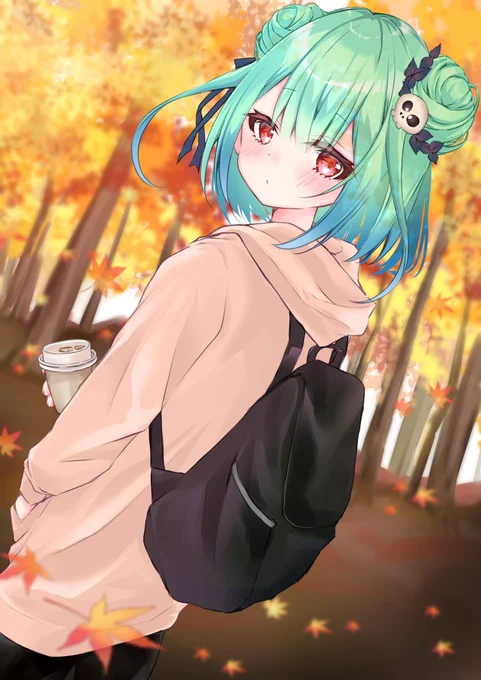 るしあちゃんと紅葉
#絵クロマンサー 
