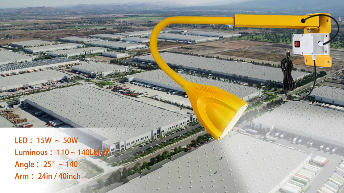 Flexible Steel Arm LED Loading Dock Light， Amazing configuration and performance！！！🛰️🚀🛸