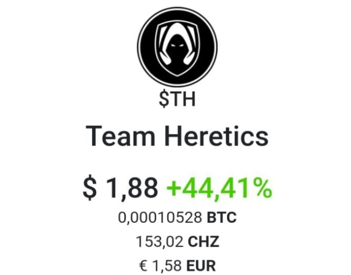 UTXOAirdrops's tweet photo. FanTokenRank π
Team Heretics Fan Token $TH
https://t.co/tWFloUIF9V
#TeamHeretics #Heretics
#THToken #FanTokenRank
#HereticsToken #Game https://t.co/mFL2oFJItt