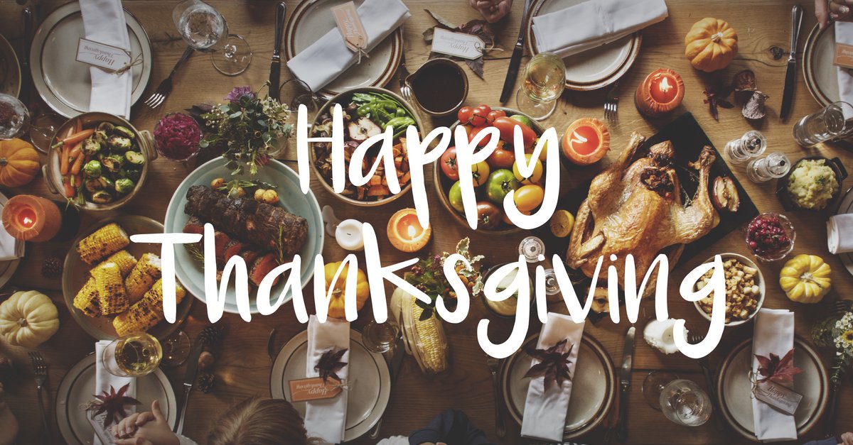 Happy Thanksgiving from Baker &amp; Gilchrist! We hope you have an amazing and happy holiday!