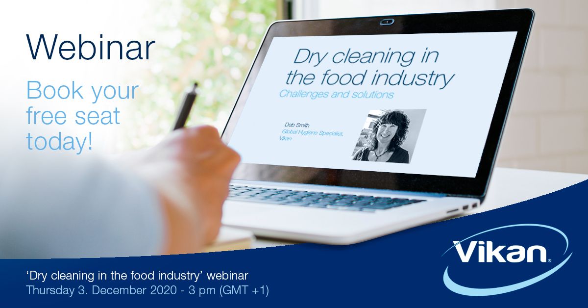 Cemexbv's tweet photo. Alles weten over een optimale #hygiene in de #voedingsindustrie? Meld je dan aan voor het gratis #webinar 'Dry cleaning in the food industry' met Debra Smith van #Vikan op 3 dec.

✅https://t.co/AtXiTBikGX

#foodindustry #foodsafety #schoonmaak https://t.co/xVTgjhNKnA
