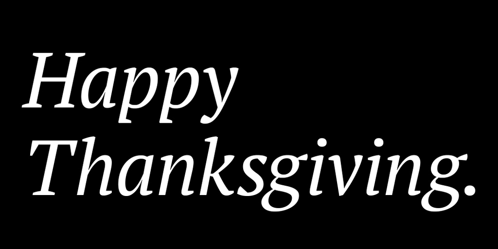 2020 has been a wild ride, but we have a lot to be thankful for. Happy Thanksgiving from all of us at AUX!