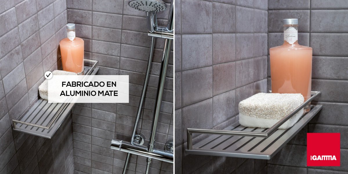 grupgamma's tweet photo. Sabemos que nuestro día a día puede llegar a ser en ocasiones duro, así que cuando llegamos a #casa queremos tener todo en su sitio sin que nos abrume el desorden. Por esta razón el #contenedor de #ducha #ALUMIN en color #cromo es perfecto para ti. https://t.co/wFYcSNizal