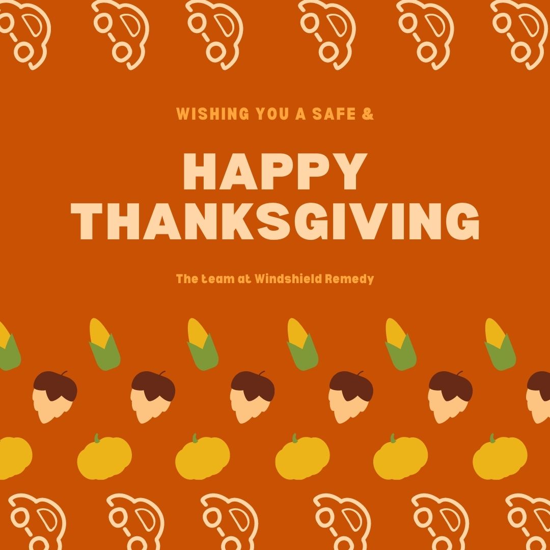 Give thanks that pebble didn't crack your windshield last night. Or if it did, that you know the team at Windshield Remedy will fix it right!

#HolidayTravel #WindshieldRemedy