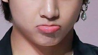 his cutest pout.