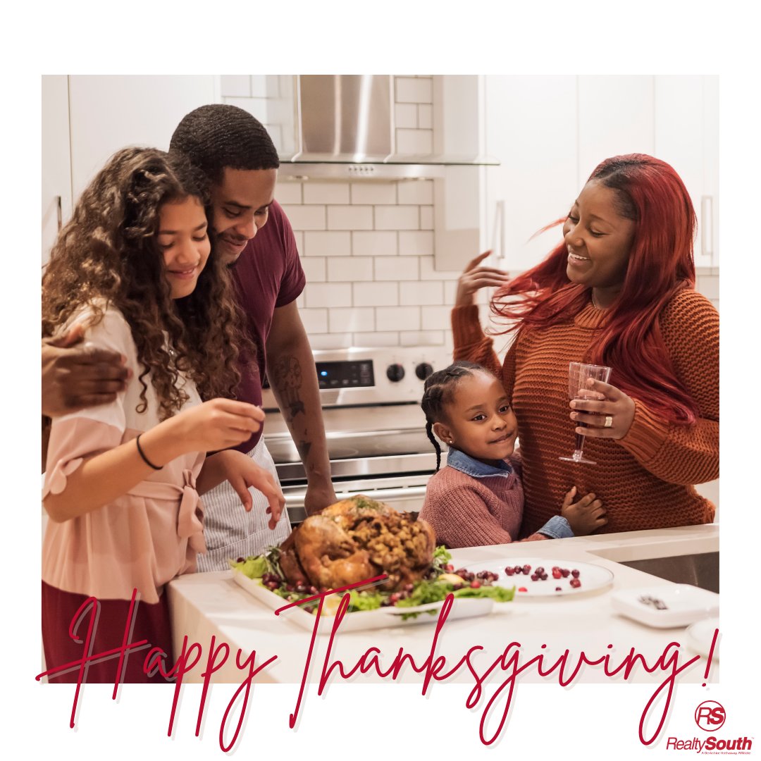 Wishing you a Happy Thanksgiving from the RealtySouth family to yours! Join our family and fall in love with a new career! For more: bit.ly/2UVZA0r

#OneTeam #ExpertsatHome #RealtySouth