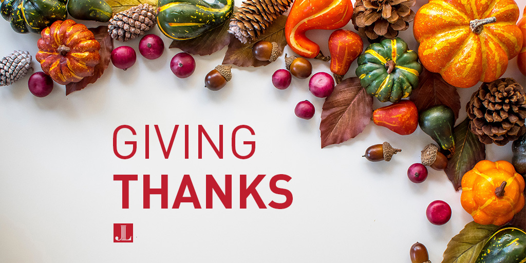 From all of us - Happy Thanksgiving! #GivingThanks #JuniorLeague