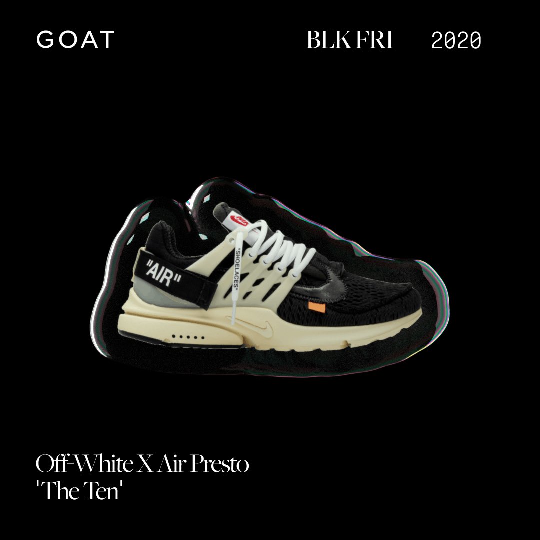 soleysick's tweet image. Enter #GOATBlackFriday for a chance to win sneakers, credit and other exclusive prizes goat.app.link/ld1AhrqFXab
