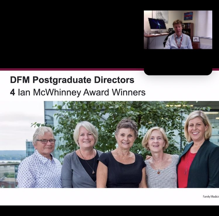 stonechurchfhc's tweet photo. Celebrating our history of stellar educational leadership at @McMasterFamMed at our Department meeting this morning!! https://t.co/MfXcVOapp3