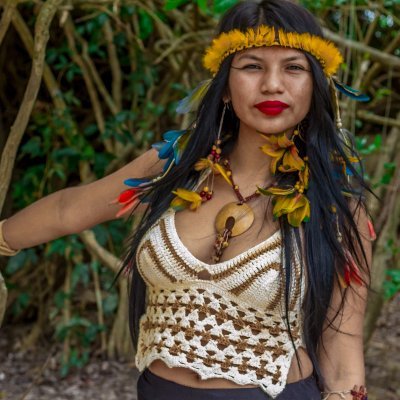 We are part of this whole Amazonia. Pacha Mama. Mother Earth. We have to protect the Amazon.  We share the message to all people living in this planet. Takeaway from <a href="/jama_peres/">jama wapichana</a>  at #interconnectedvoices2020 #WeAreIndigenous