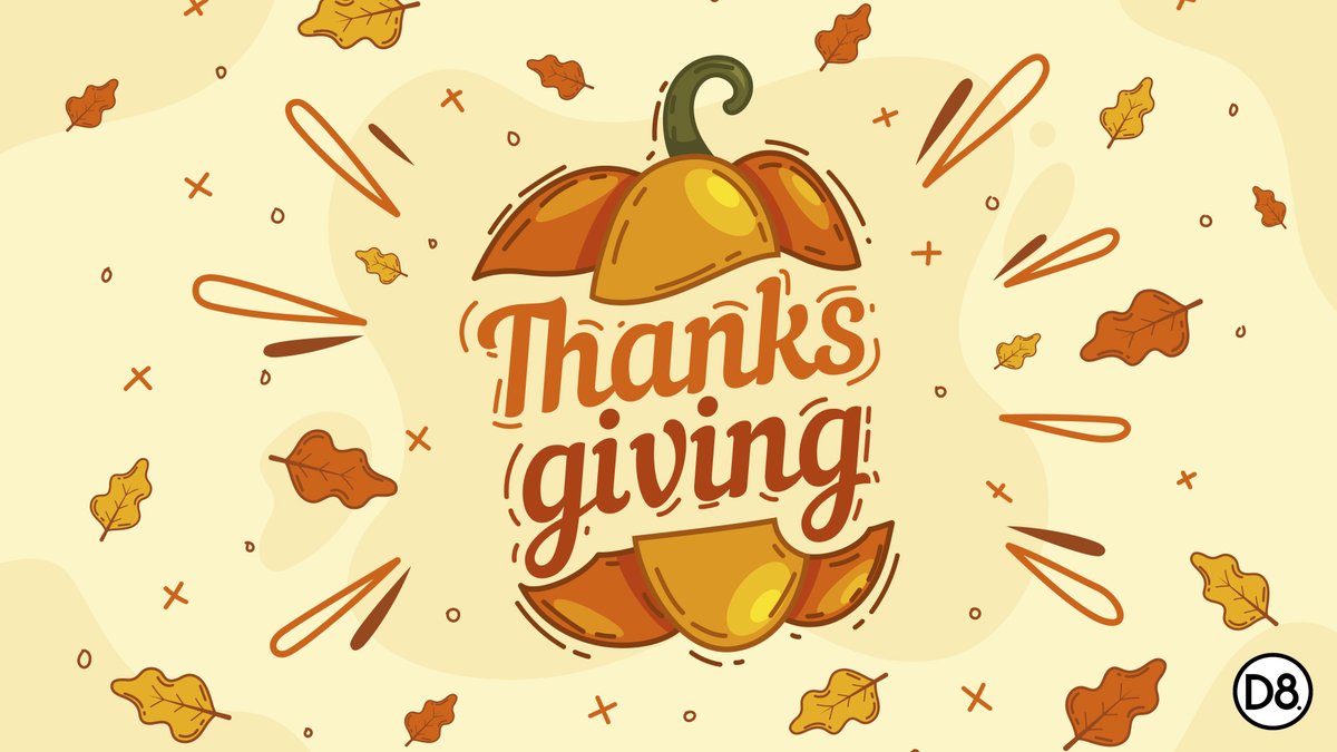 d8thcshop's tweet photo. #HappyThanksgiving from your team at D8! 🦃 https://t.co/i06zatvaxs