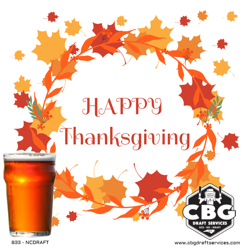 CbgDraft's tweet photo. We gather on this day to be thankful for what we have, for the family we love, the friends we cherish, and for the blessings that will come. Happy Thanksgiving!
#cbgdraftservices #craftybeerguys #Thanksgiving #crafty #draft https://t.co/4Qngnh0GvU