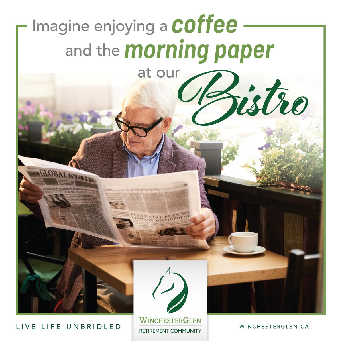 At Winchester Glen, you will have the choice to spend your days however you like.  Each day, there will be an array of activities waiting for you, just outside your front door and you will be encouraged to do whatever makes you smile! pos.li/2hc1h5 #winchesterglenrc