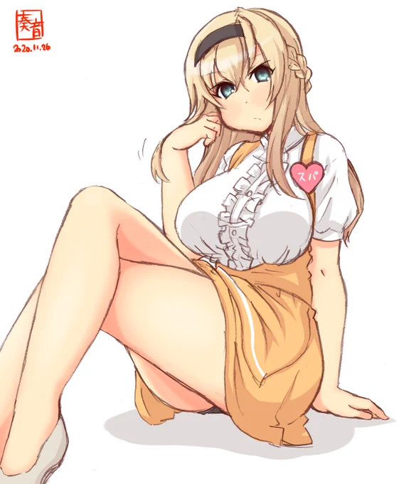 「戦闘以外で私を働かせようなんて、いい度胸ね。
 注文?…了解、待ってて」

#艦これ版深夜の真剣お絵描き60分一本勝負
#艦これ版真剣お絵描き60分一本勝負_20201126
#ウォースパイト 