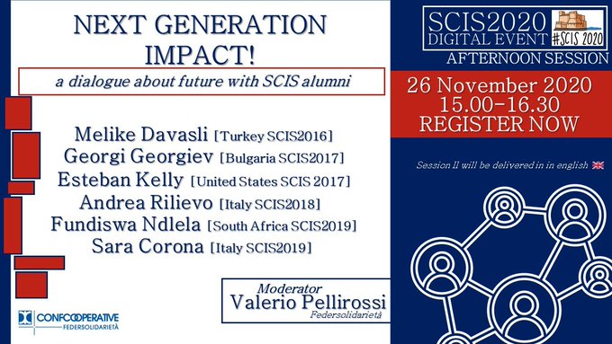 FedSolidarieta's tweet image. Next Generation Impact! #SCIS2020 Interview with SCIS alumni ora anche in diretta Facebook qui
facebook.com/federsolidarie…