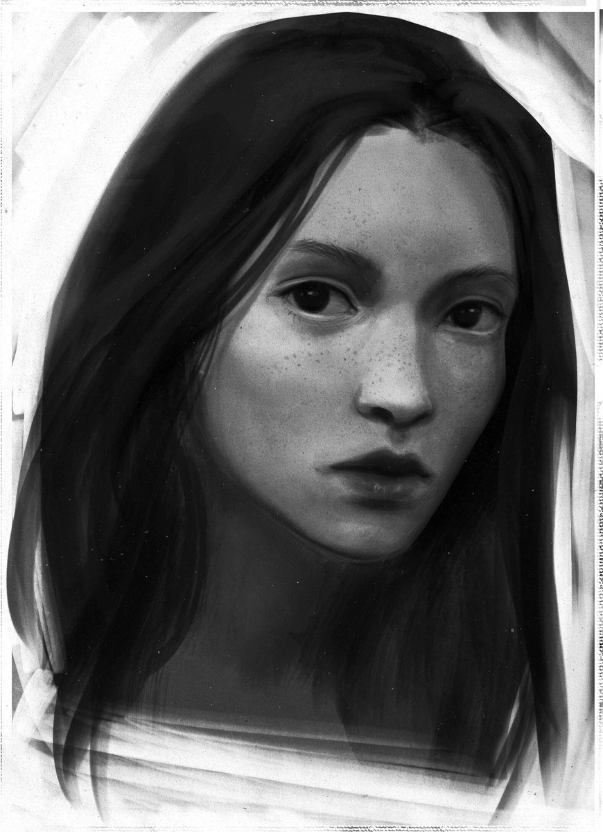 here’s a three hour portrait study i did today