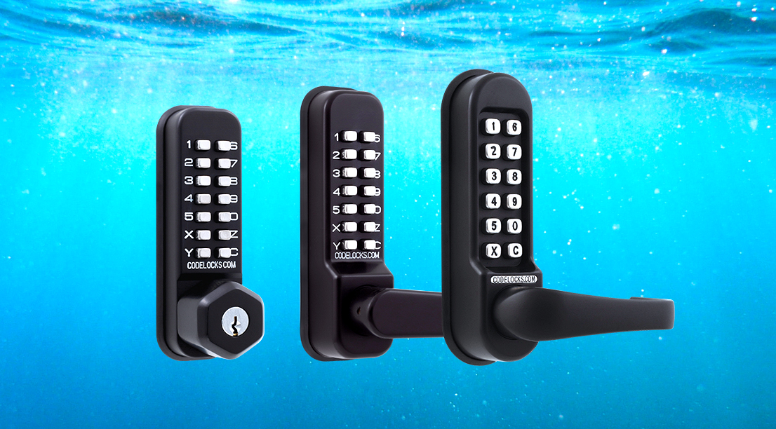 Codelocks's tweet photo. The Marine by Codelocks range now includes selected locks from the CL200 and CL400 mechanical ranges. Theyโre the same tough, convenient, easy-to-use locks with a finish to match. https://t.co/3zD08gMLbo #MarineByCodelocks #ProductAnnouncement #followthefish https://t.co/vAC9cme7r7