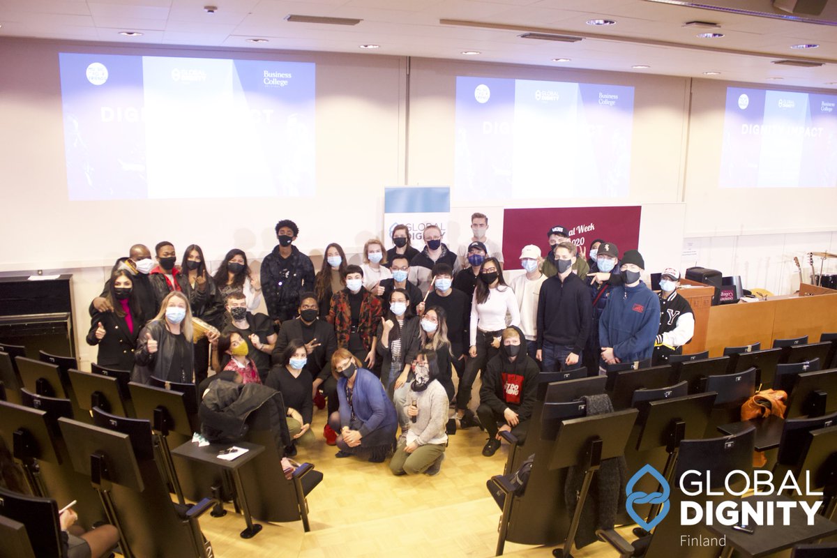GlobalDignityFI's tweet photo. Koronasta huolimatta, järjestimme Dignity Impact 2020 tapahtuman Business College Helsingissä 24.11.2020. Suuret kiitokset vapaaehtoisille, puhujille, tapahtuman järjestäjille, tapahtuman isännille ja kaikille 🙏 #dignityimpact #globaldignity #dignity #globaldignityfi #arvokkuus https://t.co/Nfop54XgiM