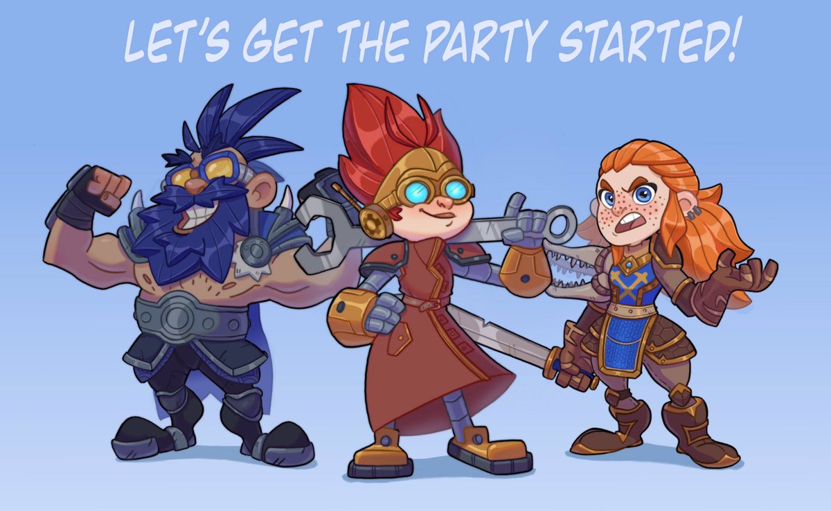 NereacanoArt's tweet photo. The squad is complete!! Thanks @LeileahKnight @DanishGerman and @GrumpyOldDorf for supporting my art πππ #commissions #dnd #gnome #coolsquad https://t.co/g8WhLYJRa7
