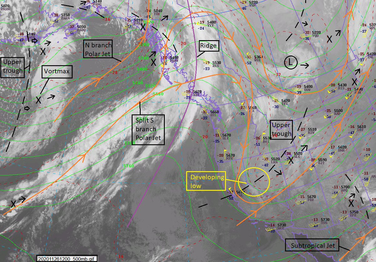 ensembleator's tweet photo. Cloudy/mild this AM #YVR in a stable NW flow ahead of a transient ridge crossing the coast. Light rain develops this PM as a plume of moisture over the BC central coast sags S. Precip becomes intermittent overnight but resumes in earnest Fri PM with the approach of a cold front. https://t.co/EvZ4nph4rG
