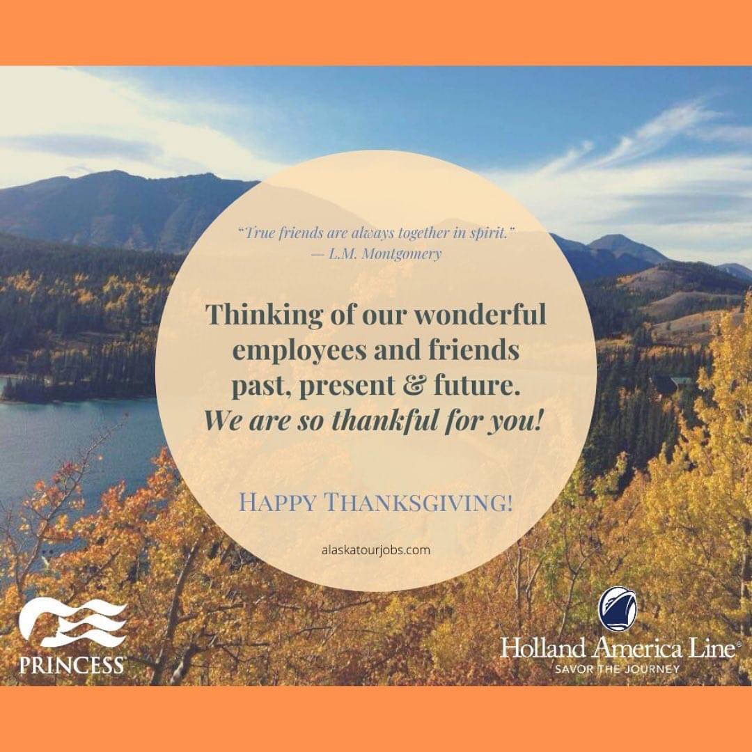 AlaskaTourJobs's tweet photo. Wishing you and those you hold dear-Happy Thanksgiving! https://t.co/iDJjeFUoYg