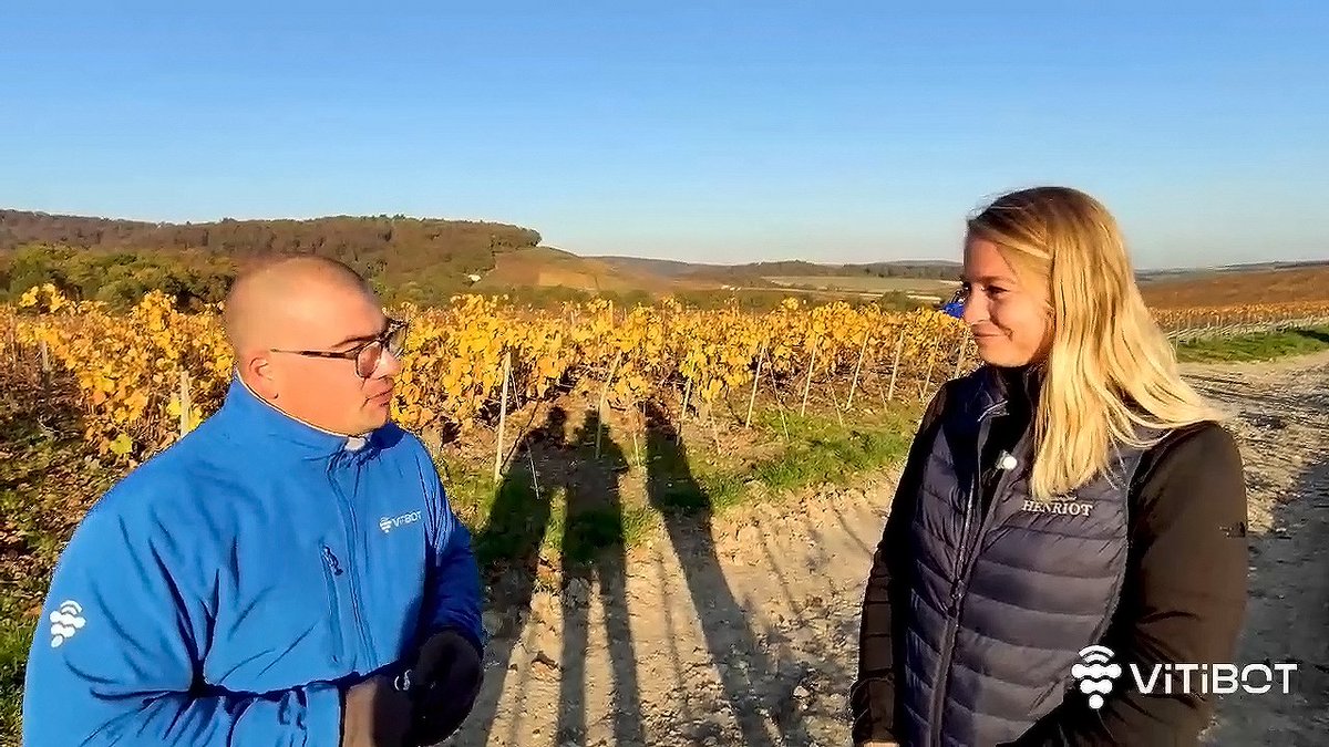 🍇👀Démonstration

Nouvelle #démonstration de Bakus, le #robot #viticole, sur les parcelles de la maison de #Champagne Henriot

Cerise sur le gâteau🍒
Interview d'Alice Tétienne, chef de cave de la maison Henriot 

A retrouver youtu.be/pmyRbQpIKXg et vitibot.fr