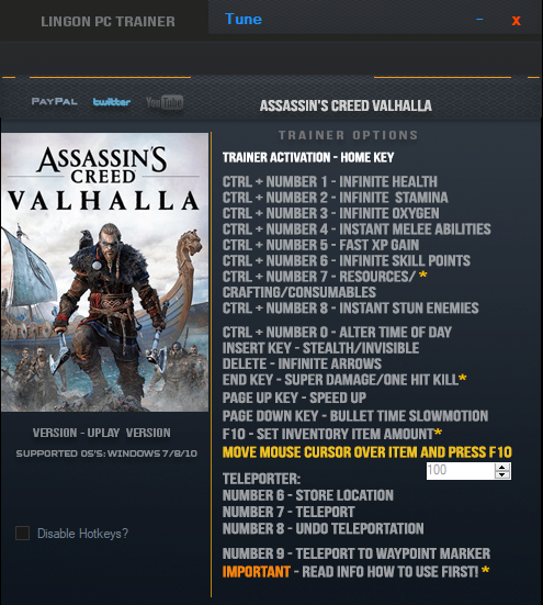 Assassin's Creed Origins v1.5.1 (+20 Trainer) [LinGon]