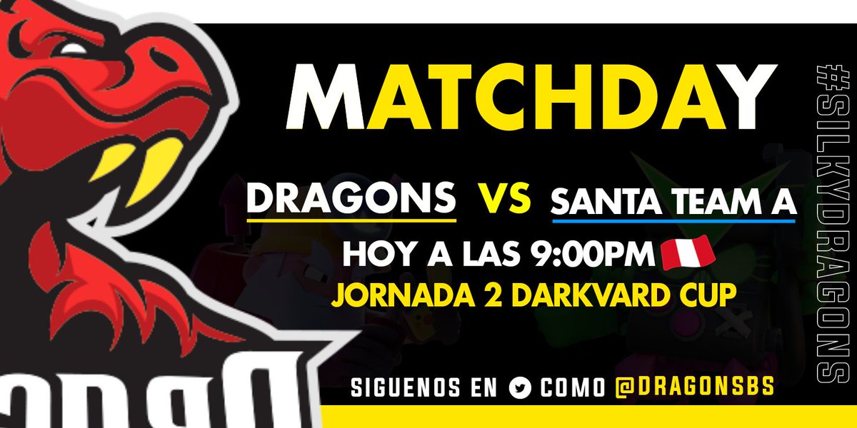 •MATCHDAY | #Bs

Hoy nos preparamos para la segunda jornada de la @DarkvardCUP y nos enfrentamos contra un gran rival.

🏆@DarkVardCUP 
🆚<a href="/SantaTeamBs/">SANTA TEAM</a> 

#KallpaDragons