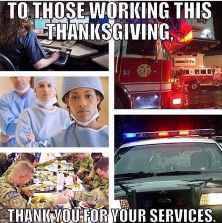 911memorial5k's tweet photo. Thank you to the First Responders and Military Members keeping us safe here at home and across the world! Happy Thanksgiving! https://t.co/FmMNg2tsYi