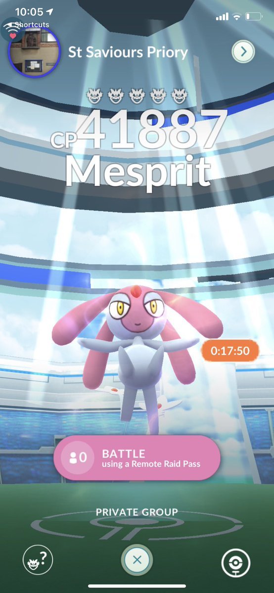 Stef_Mouton's tweet photo. @PokemonGoAppLA MESPRIT RAID INVITATION (6/10)

Me friend and I have 8 account, we can invite 10 personnes for a MESPRIT raid.

We will be glad if you can invite 5 of us back for a Uxie/Yuxie or Azelf raid.

If you are interested, message me IN DM with your in game name and your QR CODE please:) https://t.co/CDJ5AceZrA