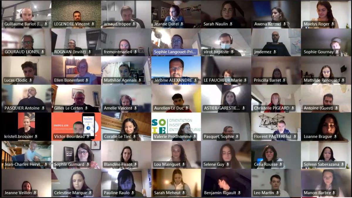 IUTRennes's tweet photo. Confinés, mais toujours présents pour le temps fort de #CreaIUT Rennes, ce soir !
👏Merci à Vincent LEGENDRE, président du groupe #Legendre, d’être notre parrain cette année et de s’impliquer auprès de nos étudiants pour cette opération qui met à l’honneur l’entrepreneuriat. https://t.co/CqOZkMCi1F