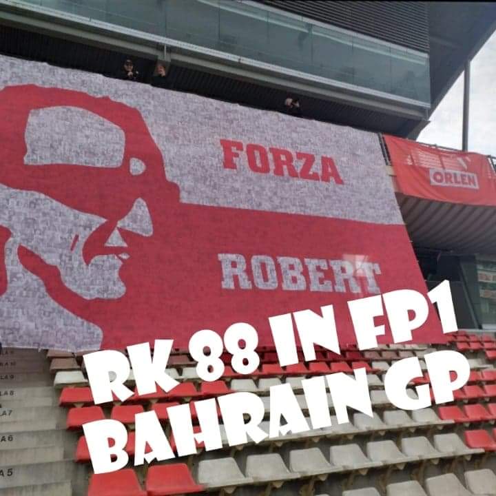 forzarobertcom's tweet photo. IN THIS WEEKEND ROBERT KUBICA WILL BE DRIVING IN FP1 BAHRAIN GP 💪💪🙂😎
#RK88 @alfaromeoracing @PKN_ORLEN @TeamORLEN @SkySportsF1 #elevenf1 @F1 #BahrainGP #SkyF1 https://t.co/OU2OrpnN1I