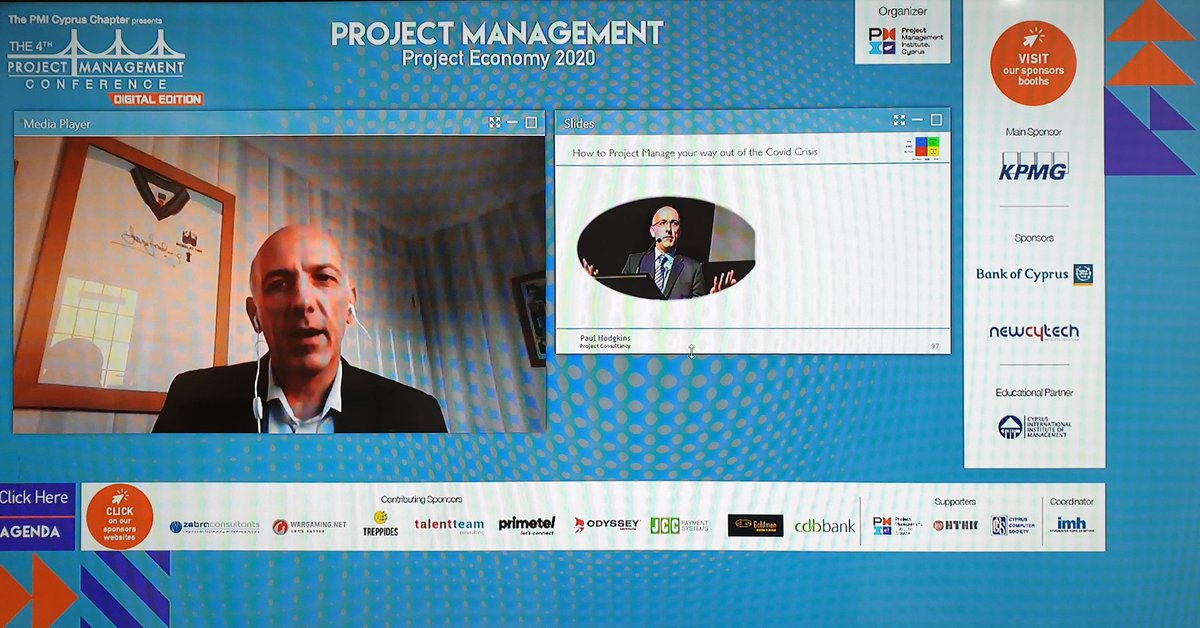 Paul Hodgkins present's at the 4th Cyprus Project Management Conference.