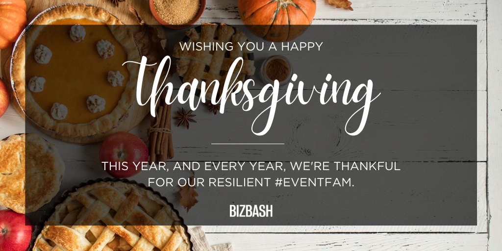 Although this year's Thanksgiving table may look different, we're giving thanks to the incredible #eventprofs who have continued to move our industry forward. We're forever grateful to be surrounded by the most resilient industry pros. Wishing our #eventfam a happy Thanksgiving!